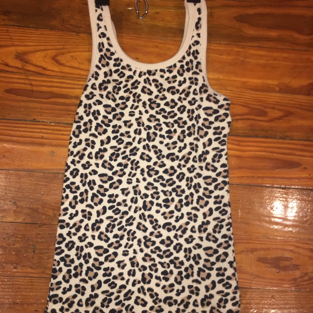 Cheetah print tank top